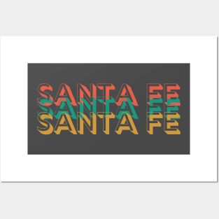 Retro Santa Fe Posters and Art